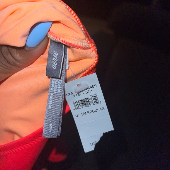 NWT Aerie Bright Orange one piece swim SZ~S - Picture 4 of 4